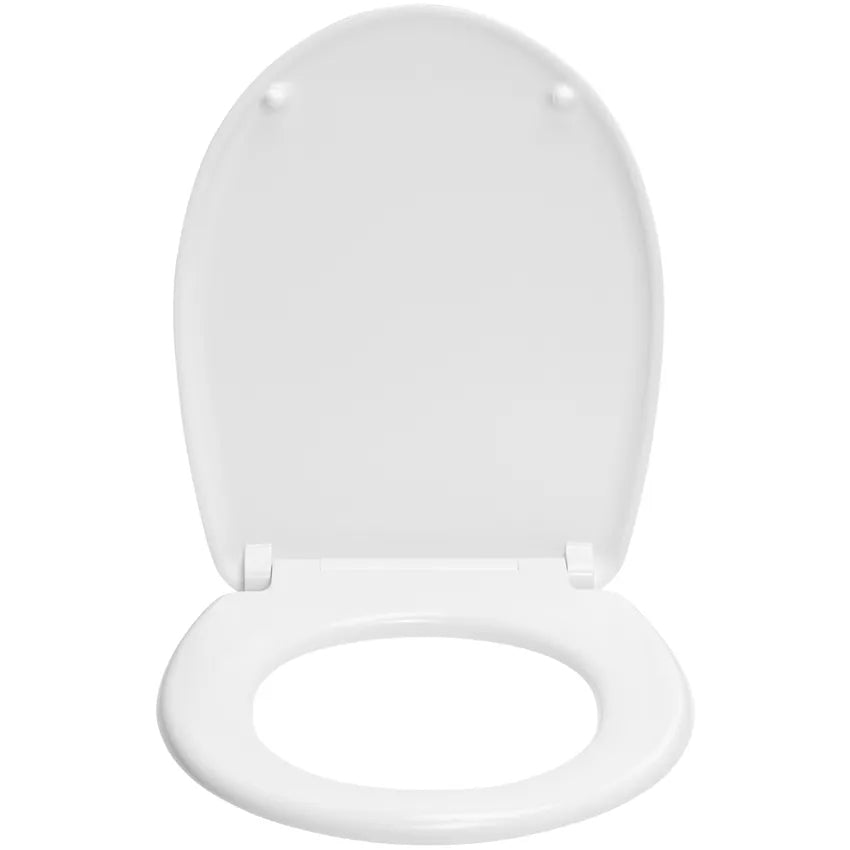 Diaqua Nice Mosaik – WC-Sitz – Duroplast, chrom, blau, mit Deckel, Soft-Close, verlängert, 36,5 × 46,5 cm