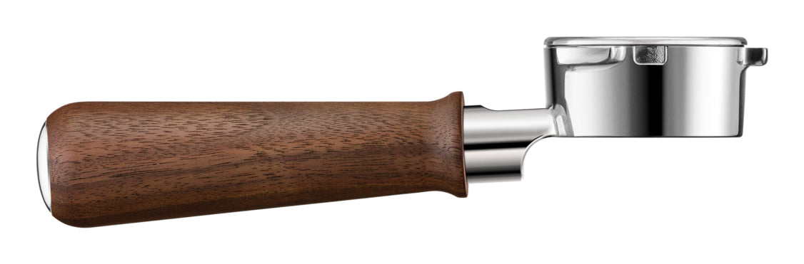 Sage Filtergriff Naked Portafilter – für 58 mm Siebträger, Edelstahl/Walnuss