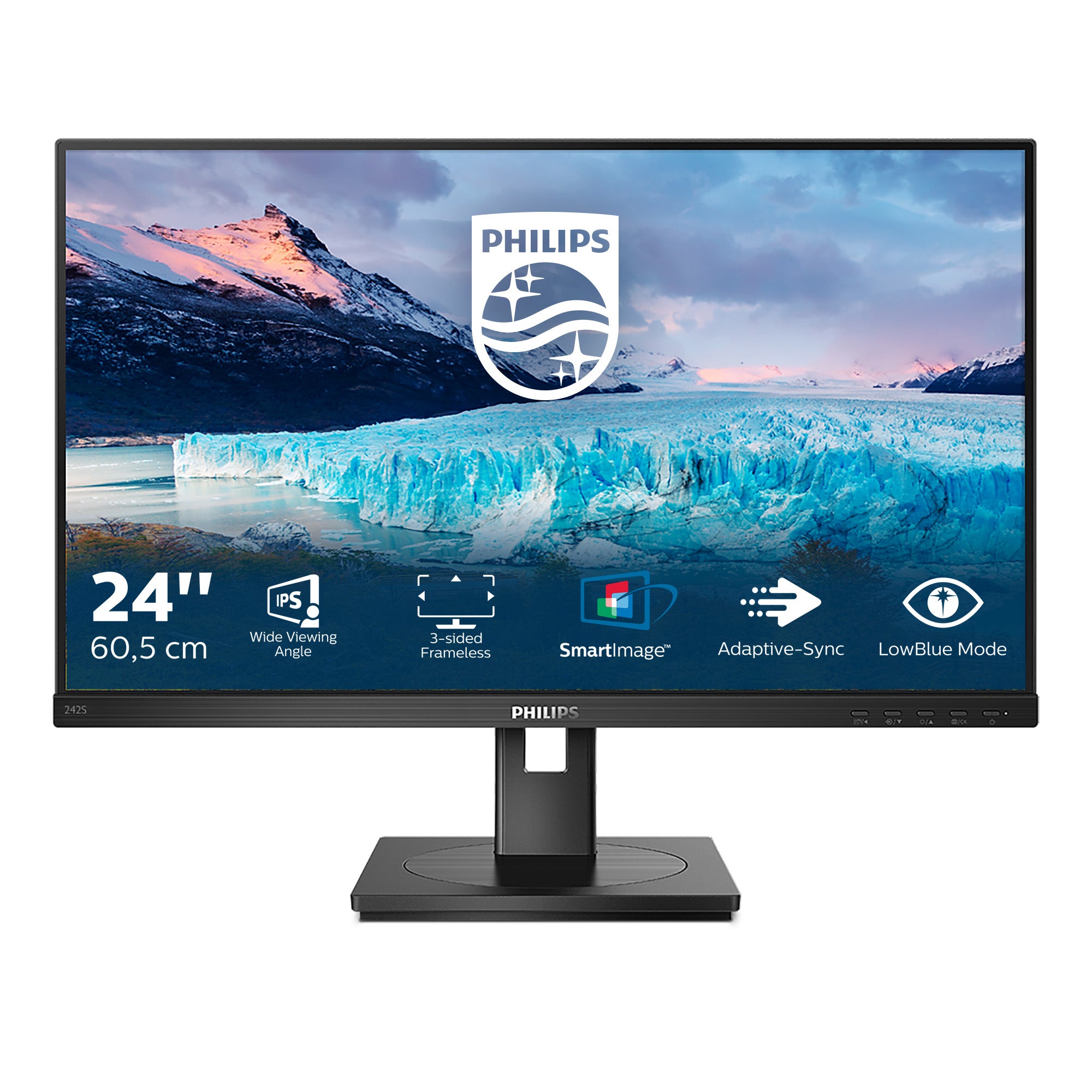 Philips 242S1AE – 23,8" IPS, Full HD (1920 × 1080), 75 Hz, Adaptive Sync