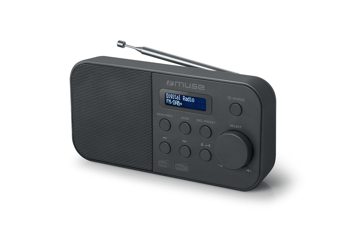 Muse M-109 DB – Tragbares DAB+ Radio, UKW – Schwarz
