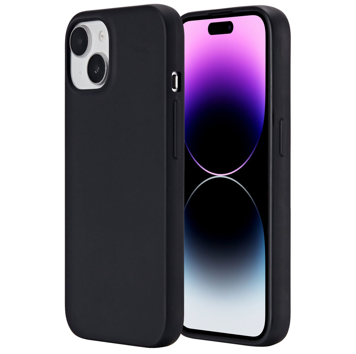 eSTUFF INFINITE Vienna (GRS) Backcover – für Apple iPhone 15, TPU, Schwarz