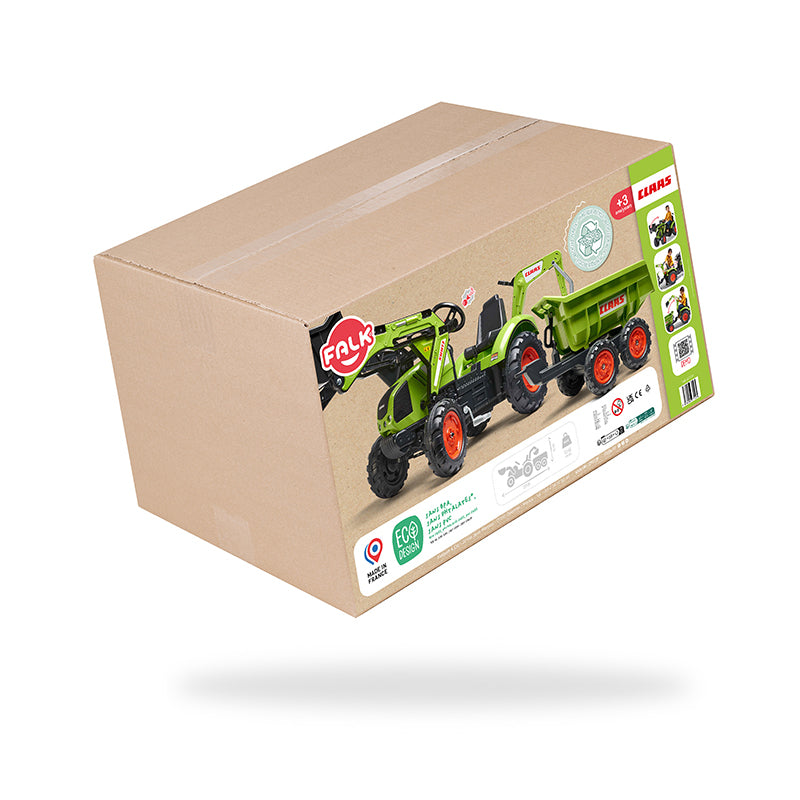 Falk Traktor mit Anhänger – max. 50 kg, 222,0 × 75,0 × 58,0 cm – ab 3 Jahren