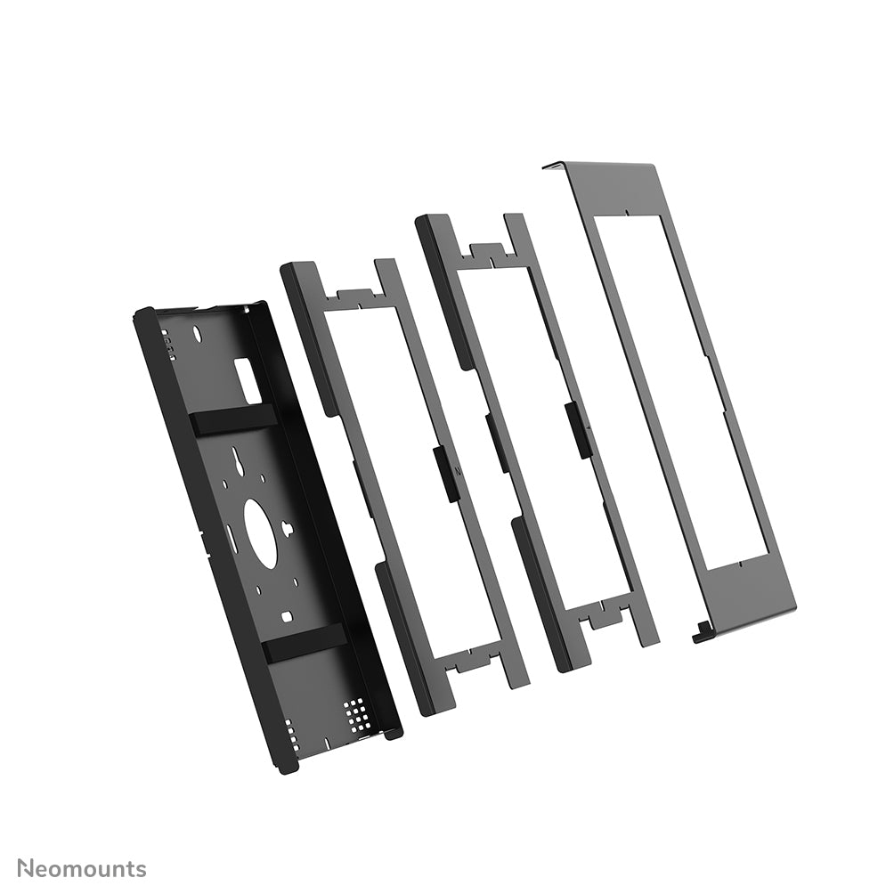 Neomounts Tablet-Rahmen – für Tablets 10,9–11" – abschliessbar, VESA 75×75 – Schwarz