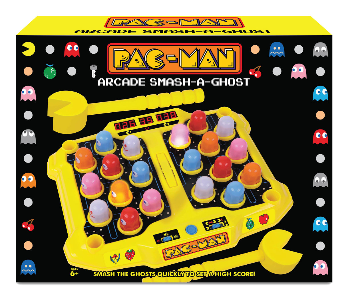 Sombo Smash-a-Ghost Roboterklaue – Pac-Man – 4 × AA – 28,0 × 5,0 × 36,5 cm – ab 6 J. – mehrfarbig