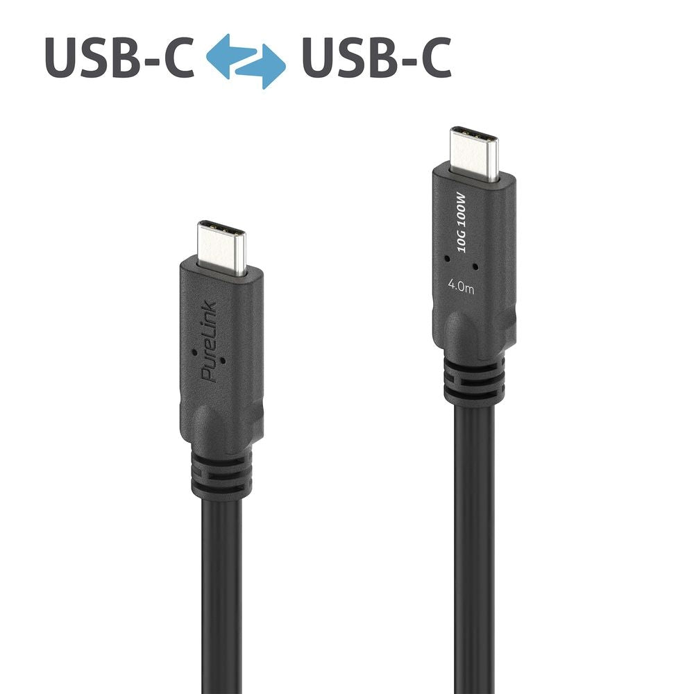 PureLink USB-Kabel, USB-C zu USB-C, 4 m, USB 3, Lade-/Datenkabel