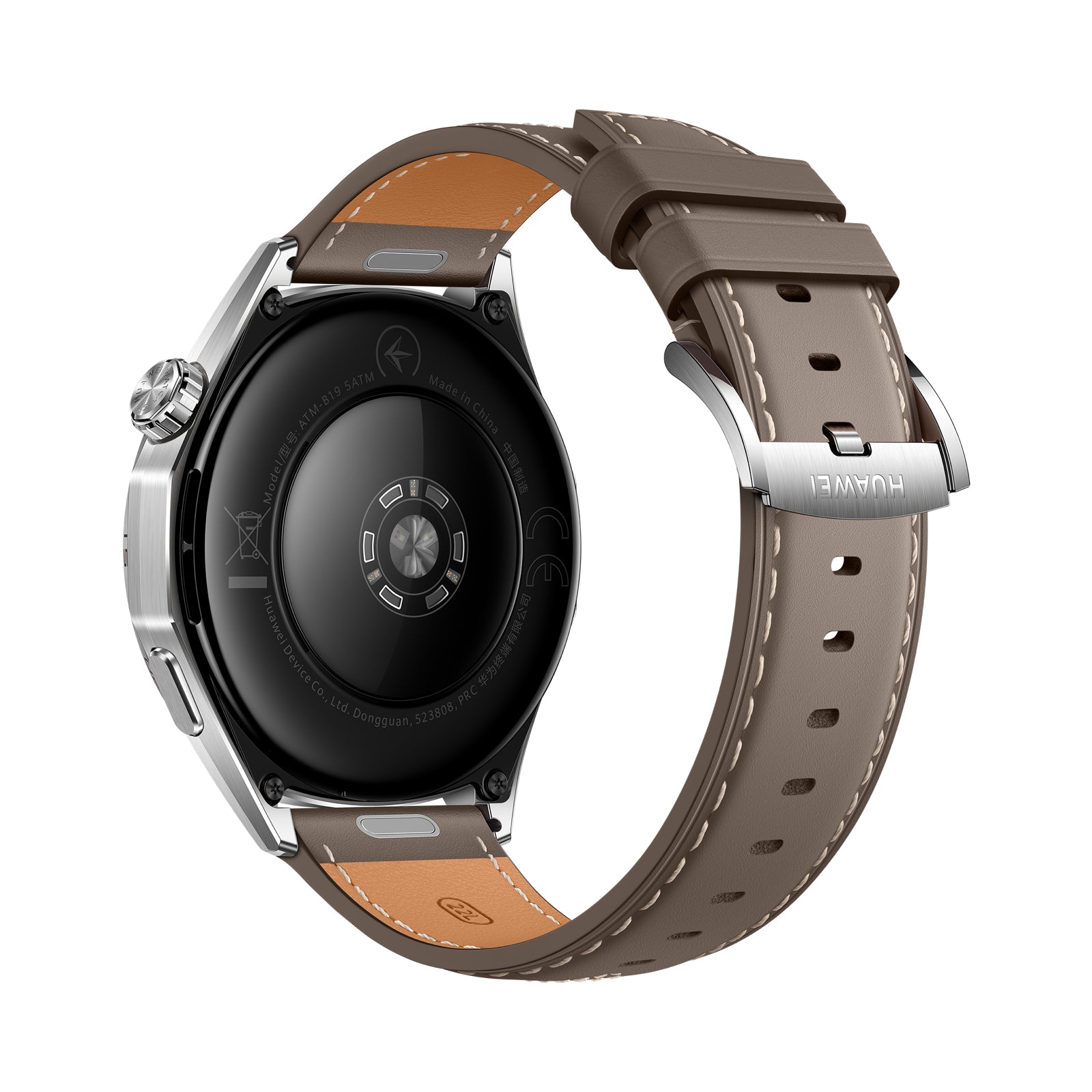 Huawei Watch GT6 46 mm GPS – Edelstahl, Braun