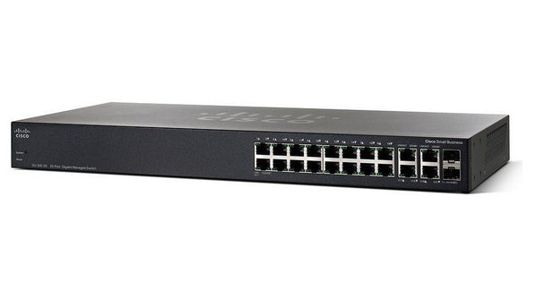 Cisco SG350-20 – Managed L3 Switch – 16× 1G, 2× SFP, 19", 1U
