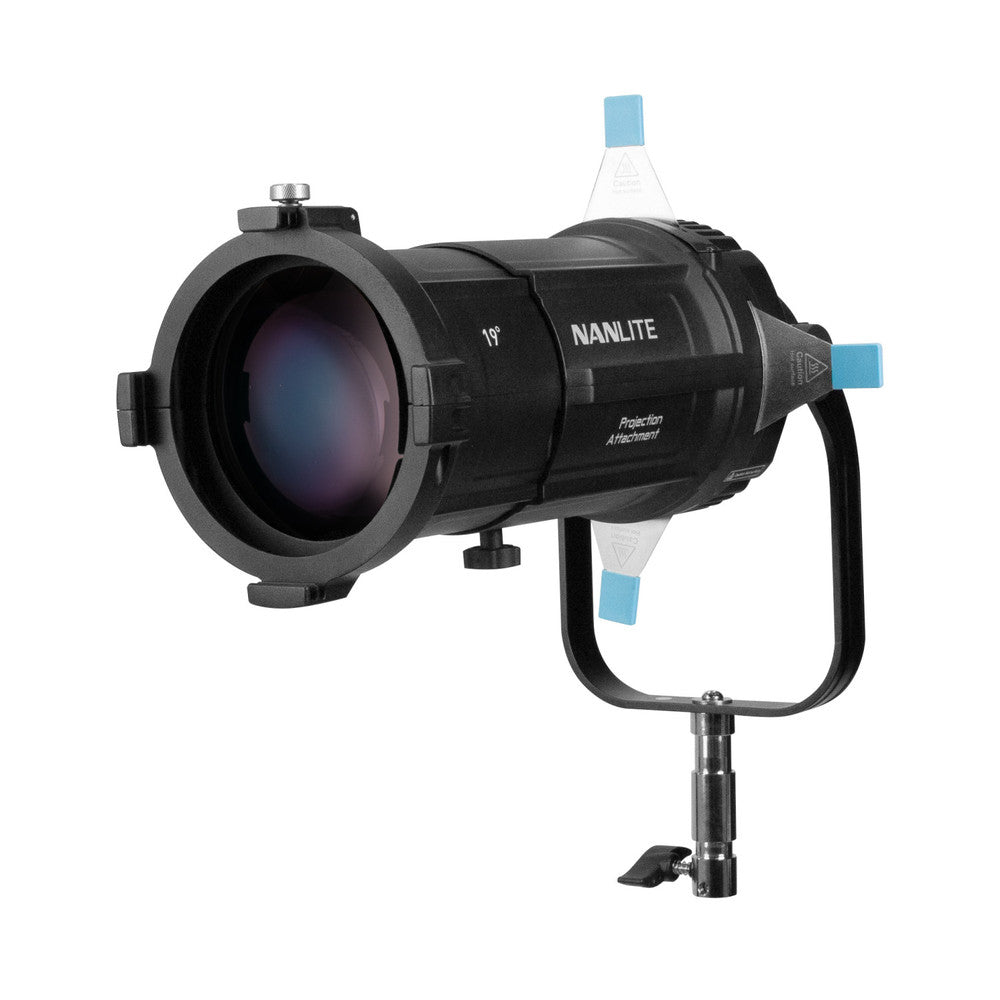 Nanlite PJ-BM-19 Projektionsaufsatz – 19° Bowens-Mount – für Forza 200, 300 II, 300B I usw. – Schwarz
