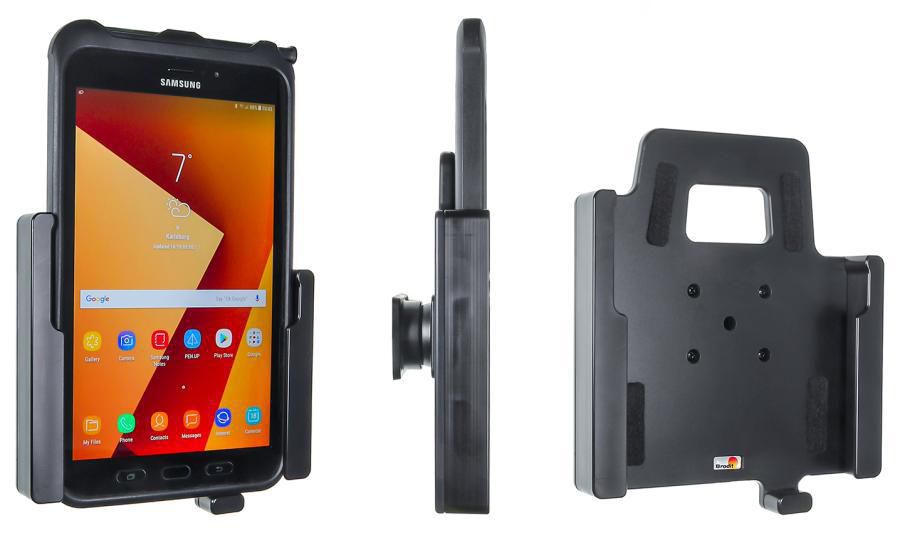 Brodit Tablet-Tischhalterung für Samsung Galaxy Tab Active2 (SM‑T390/SM‑T395) – neigbar, drehbar – Schwarz