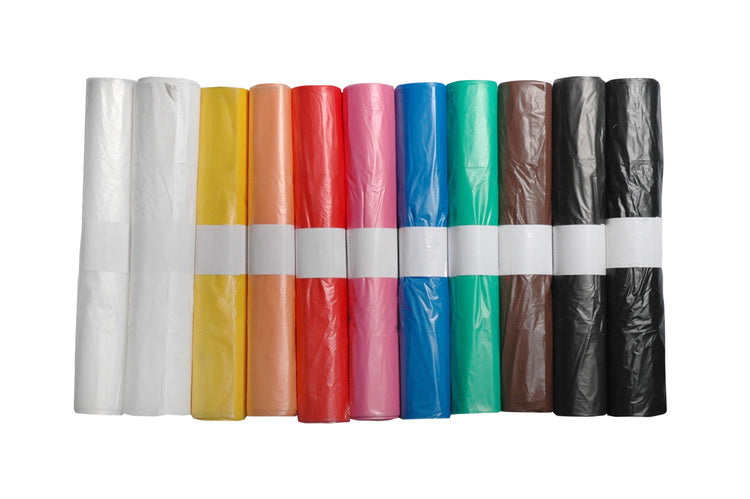 WeitaClean Wäschesack – HDPE, gelb, 400 × 200 × 120 mm, Rolle à 20 Stk
