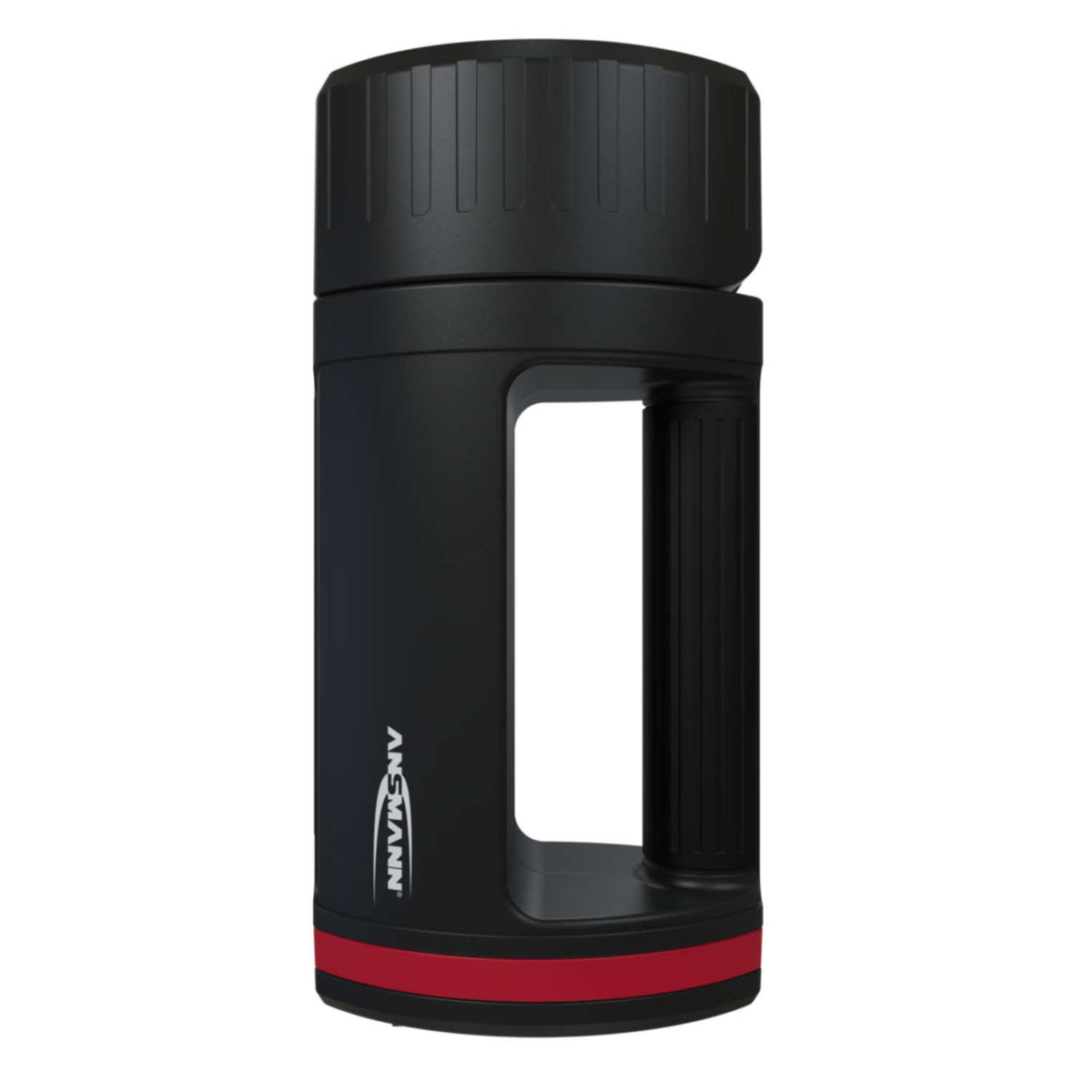 Ansmann Taschenlampe HS5R – 420 lm, 500 m, IP20, USB, 2600 mAh Akku, 3 Modi – Schwarz