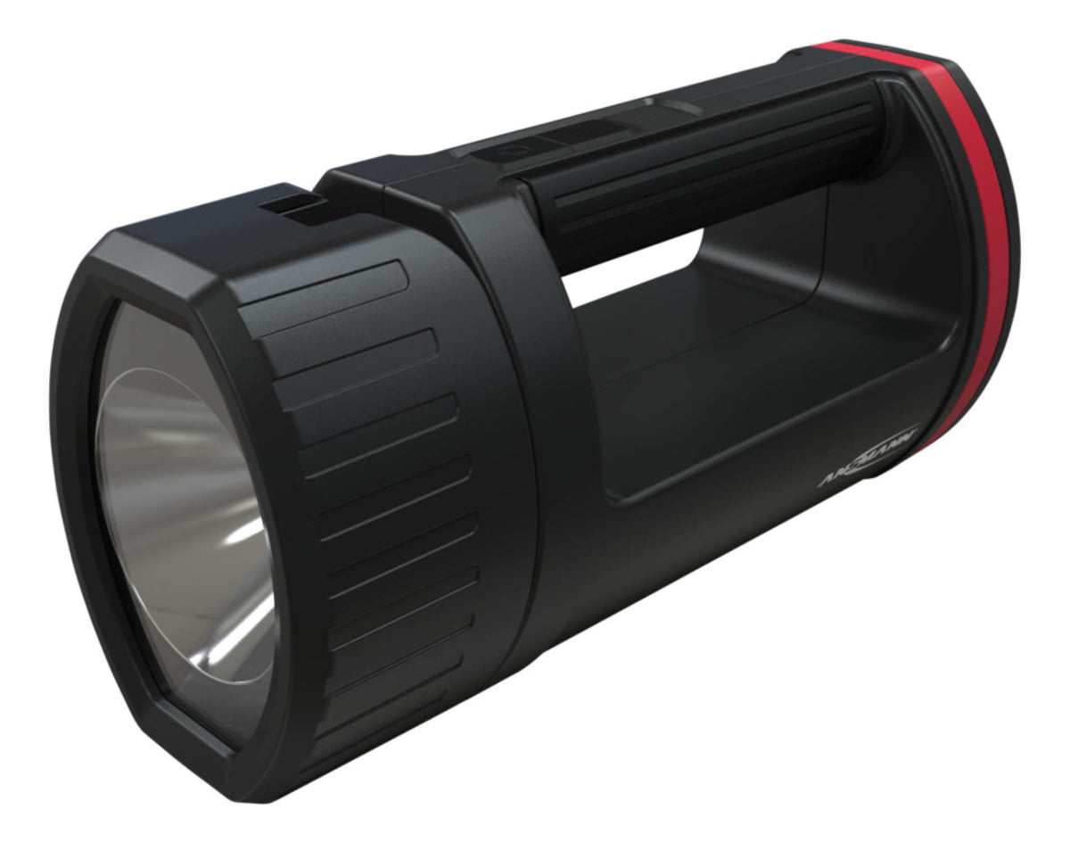 Ansmann Taschenlampe HS5R – 420 lm, 500 m, IP20, USB, 2600 mAh Akku, 3 Modi – Schwarz