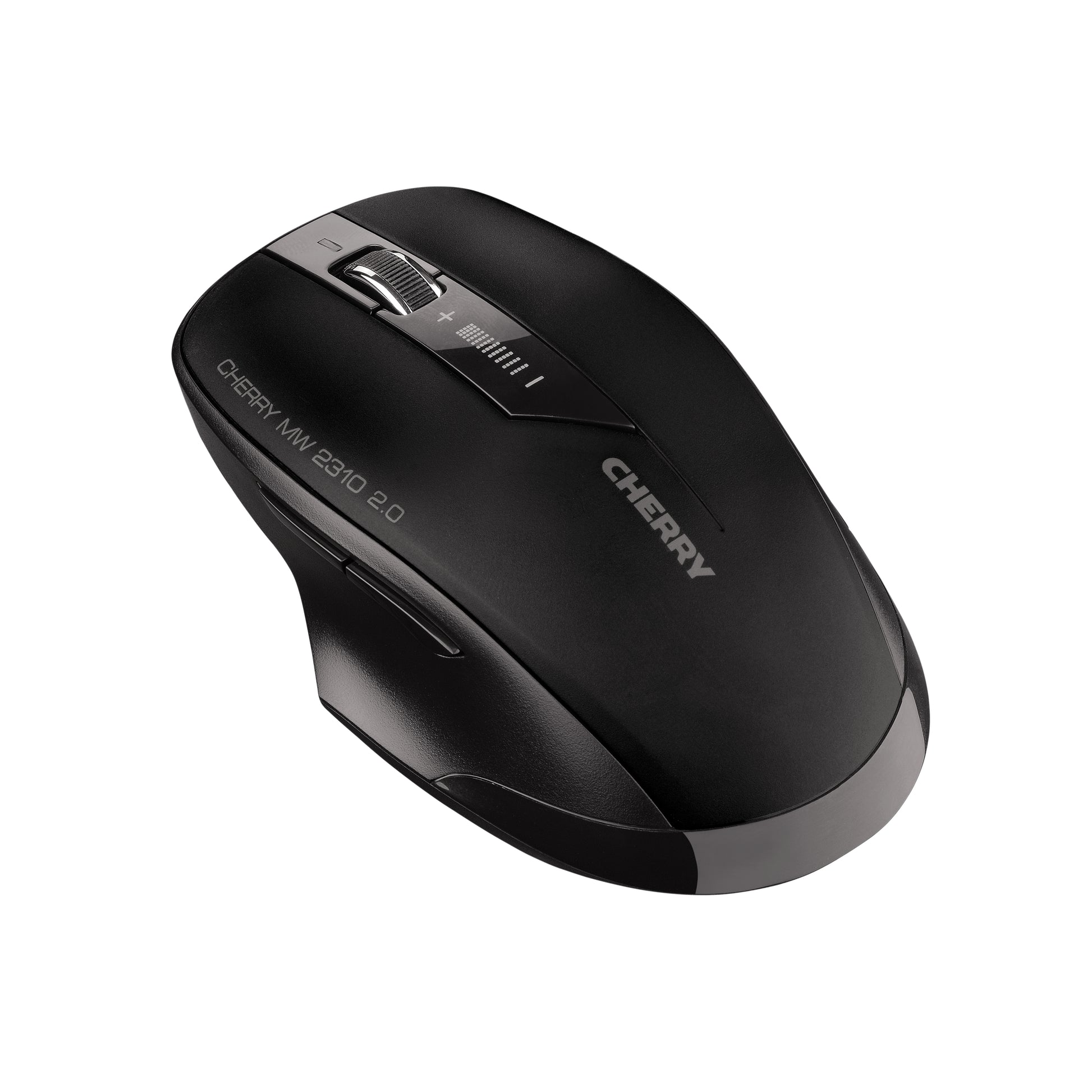 CHERRY MW 2310 2.0 Maus – kabellos, 2,4 GHz (USB-A), 2'400 dpi, 6 Tasten, beidhändig, schwarz