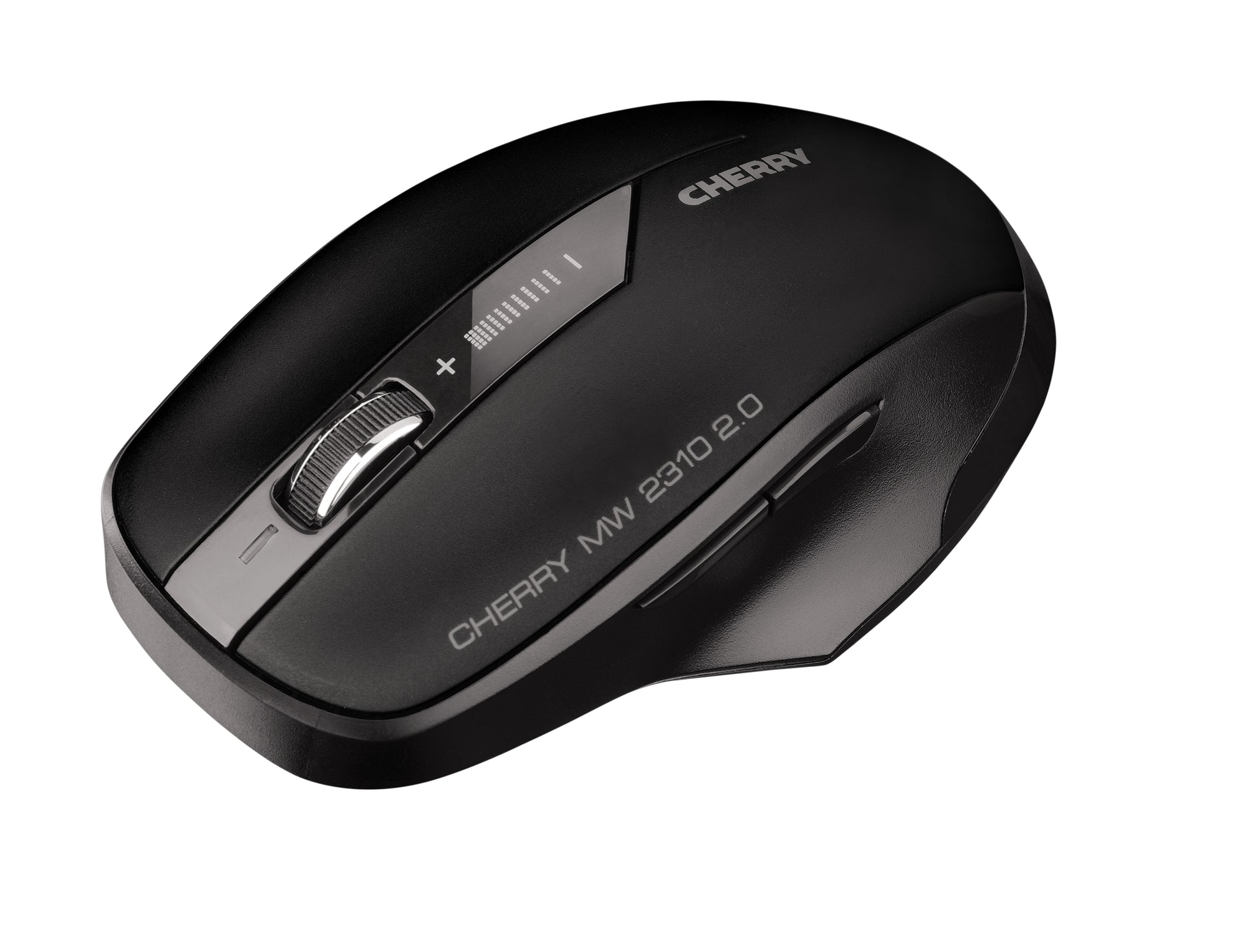 CHERRY MW 2310 2.0 Maus – kabellos, 2,4 GHz (USB-A), 2'400 dpi, 6 Tasten, beidhändig, schwarz