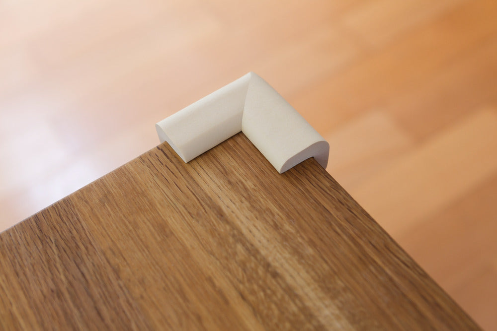 ABUS JC3500 Jannic Eckenschutz 4 Stück – Schaumstoff – Beige – 115 × 81 mm