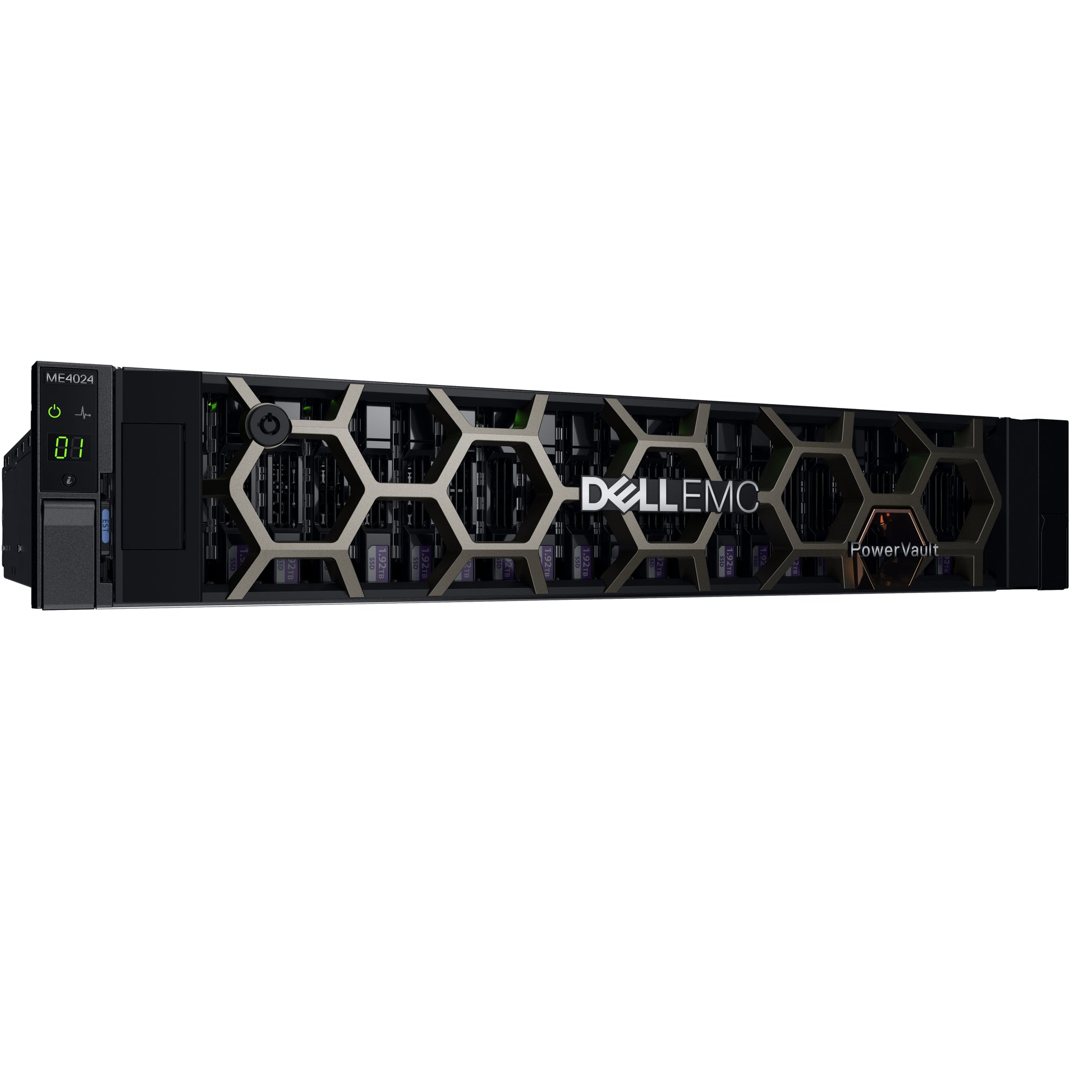 DELL EMC PowerVault ME4024 – 24-Bay Rack 2U SAN – 16Gb FC, redundantes Netzteil, 4,8 TB HDD vorinstalliert