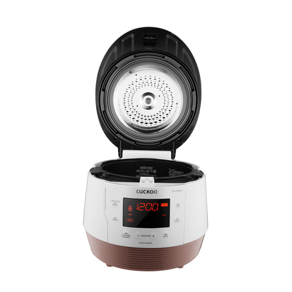 Cuckoo Multikocher CMC-QSB501S – 5 l, Reis- & Dampfgaren, 35–125 °C – rosa/weiss