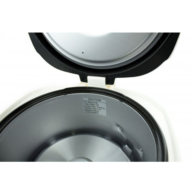Cuckoo Reiskocher CR-0331 – 0,54 l, 360 W, Warmhaltefunktion – Elfenbein/Orange