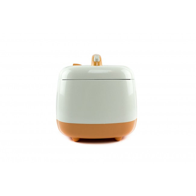 Cuckoo Reiskocher CR-0331 – 0,54 l, 360 W, Warmhaltefunktion – Elfenbein/Orange