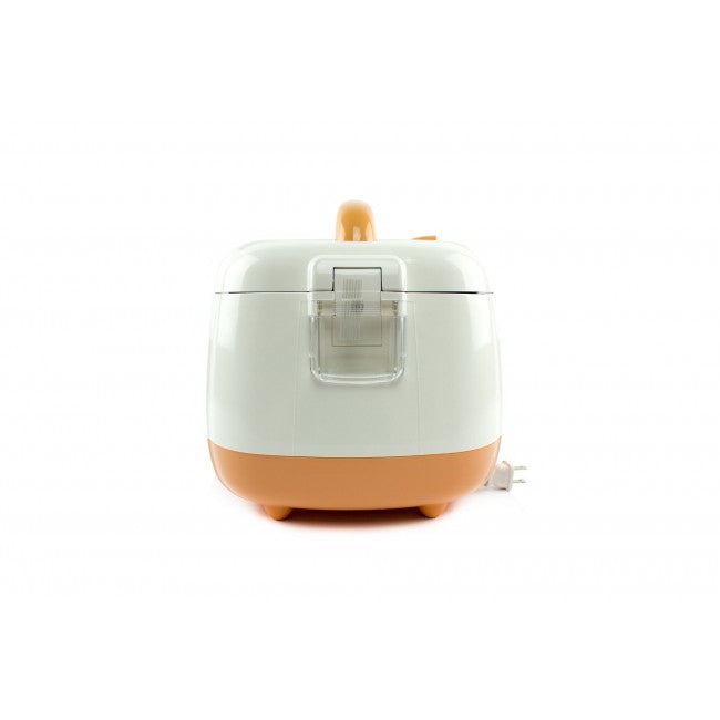 Cuckoo Reiskocher CR-0331 – 0,54 l, 360 W, Warmhaltefunktion – Elfenbein/Orange