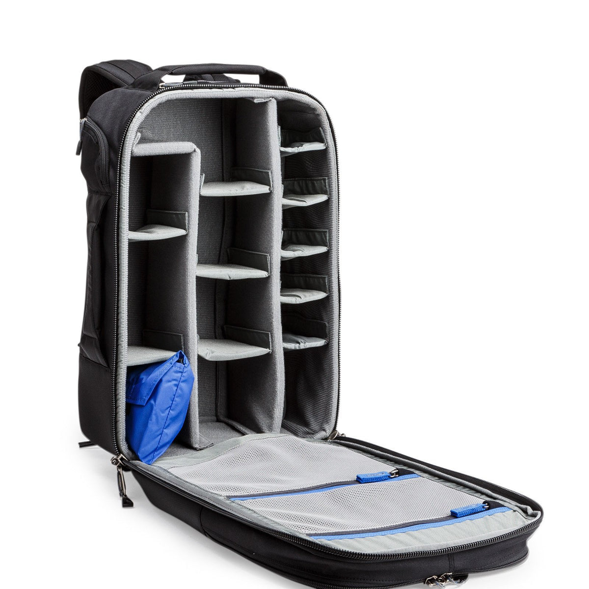 Think Tank Airport Essentials Rucksack – DSLR, 4 Objektive, Notebook-/Tablet-Fach, Regenhülle – Schwarz