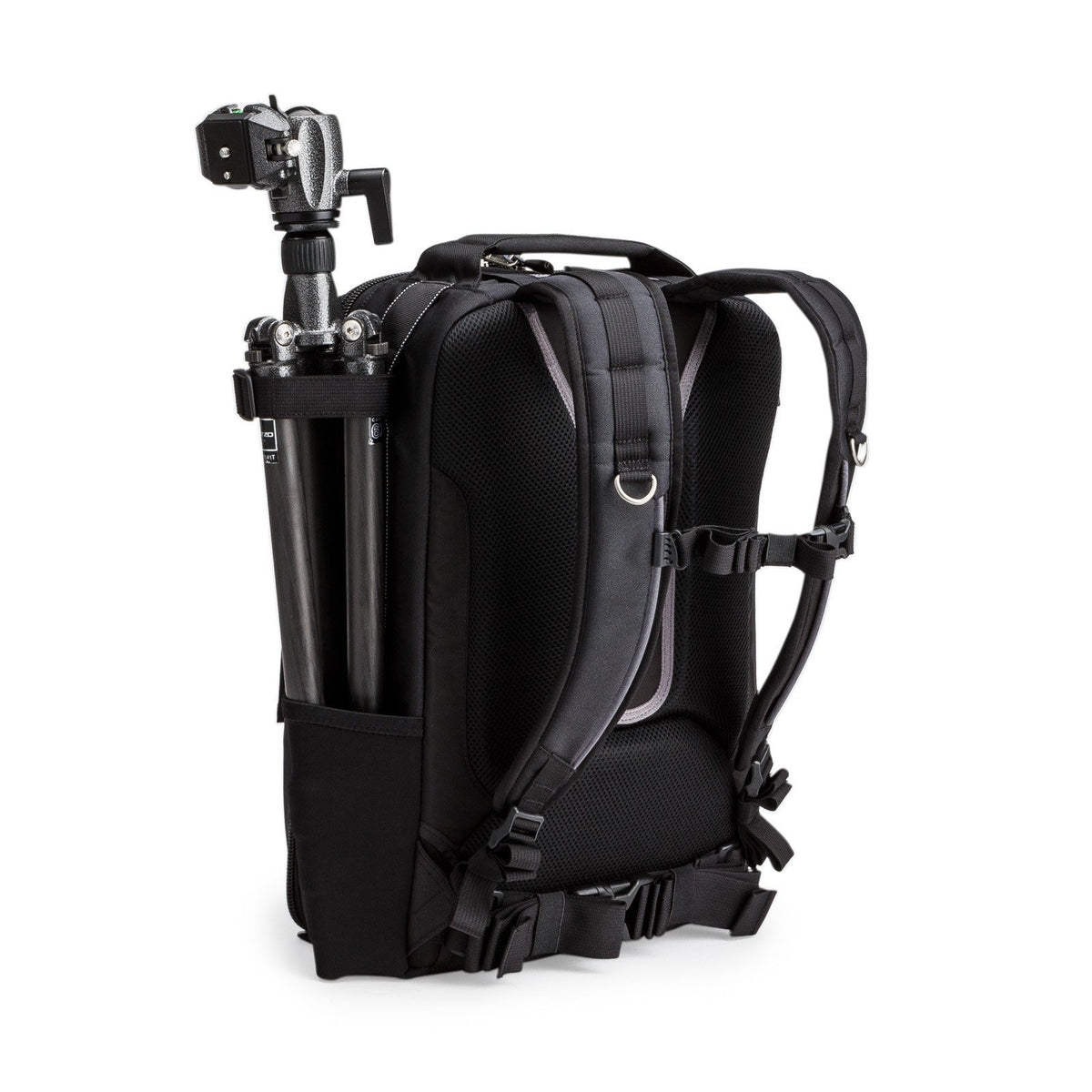 Think Tank Airport Essentials Rucksack – DSLR, 4 Objektive, Notebook-/Tablet-Fach, Regenhülle – Schwarz