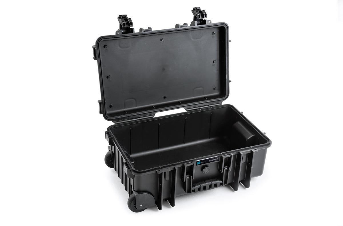B&W Cases 6600-SI – Trolley Hartschale, PP, Schwarz, 35 × 55 × 22,5 cm