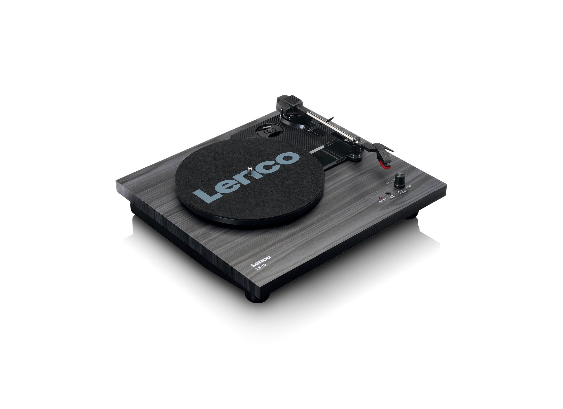 Lenco LS-10BK – Plattenspieler (Riemenantrieb, halbautomatisch), 33⅓/45/78 U/min – Schwarz