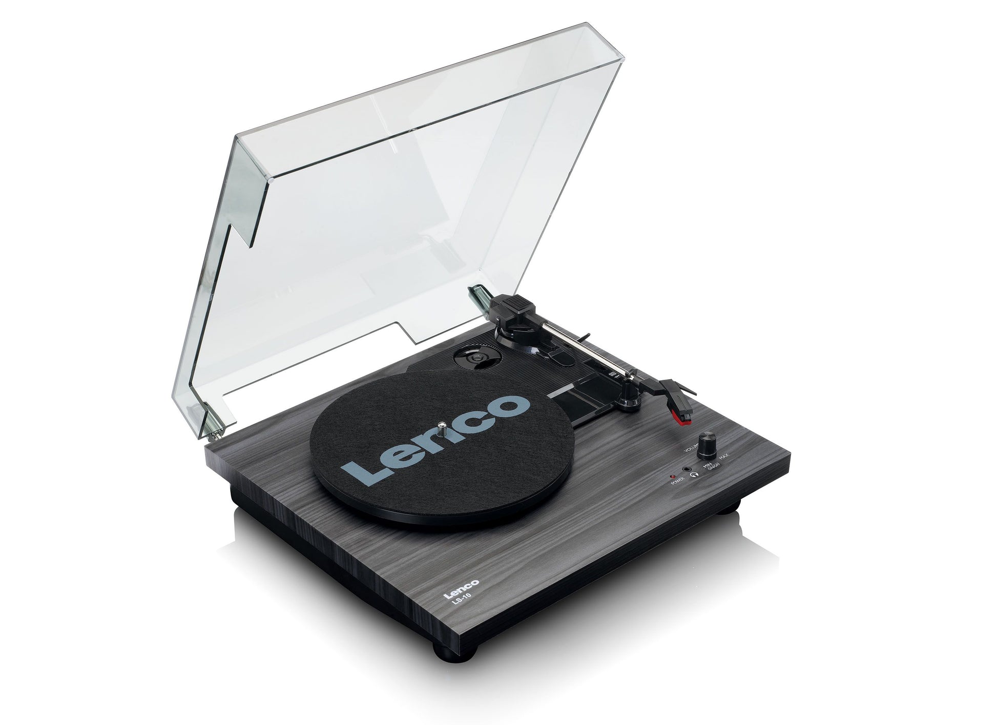 Lenco LS-10BK – Plattenspieler (Riemenantrieb, halbautomatisch), 33⅓/45/78 U/min – Schwarz