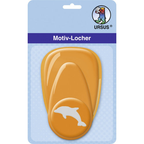 URSUS Motivstanzer Delphin – Ø 25 mm, orange, 1 Stück