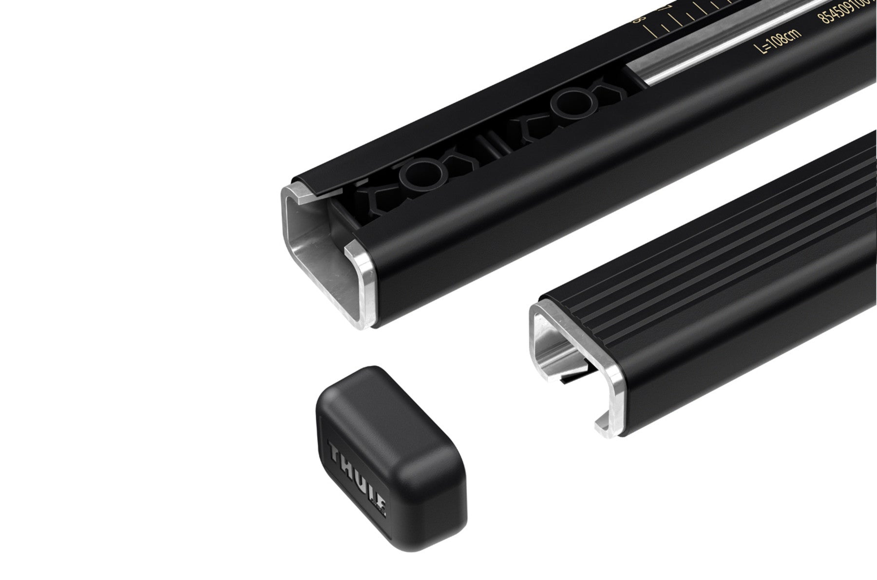 Thule Lastenträger SquareBar – 108 cm, Traglast 100 kg, abschliessbar (Thule One Key System) – 2 Stk.
