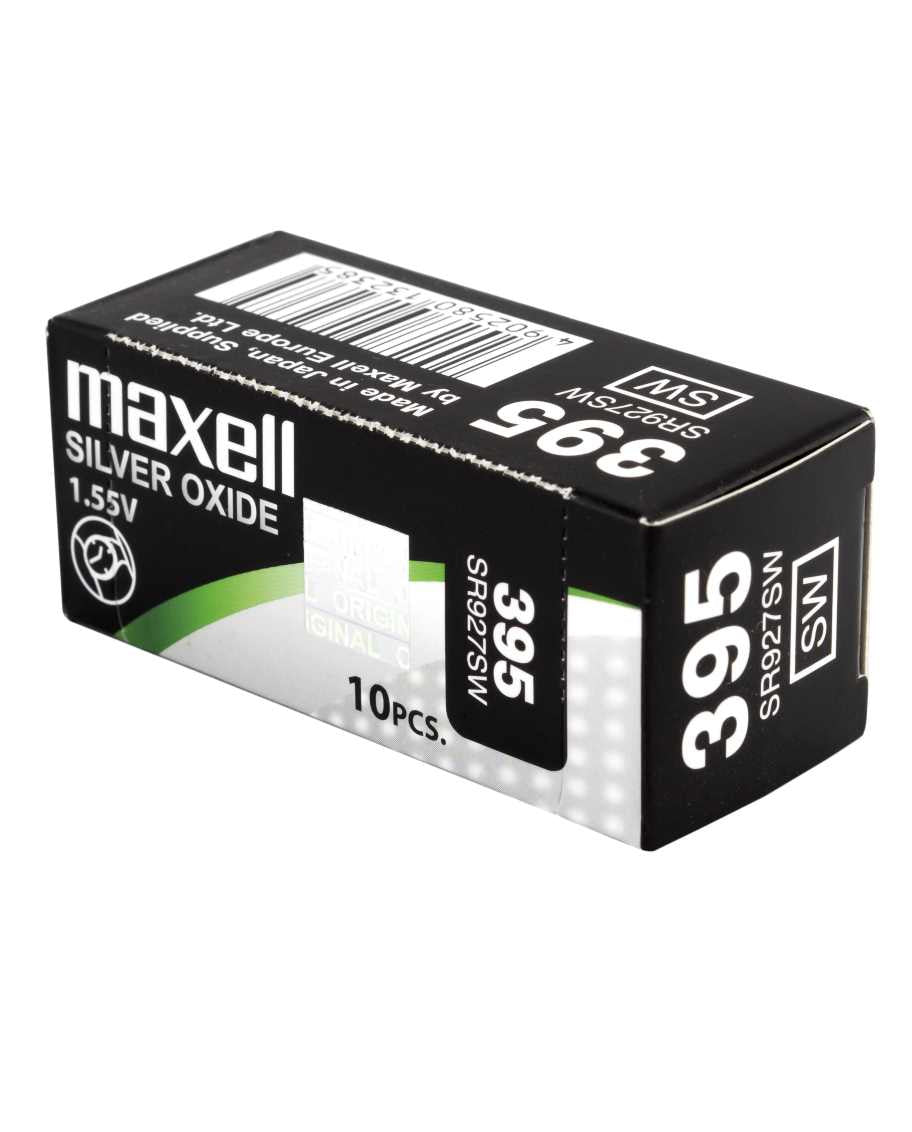Maxell Knopfzellen SR927SW, Silberoxid, 1,55 V – 10 Stk.