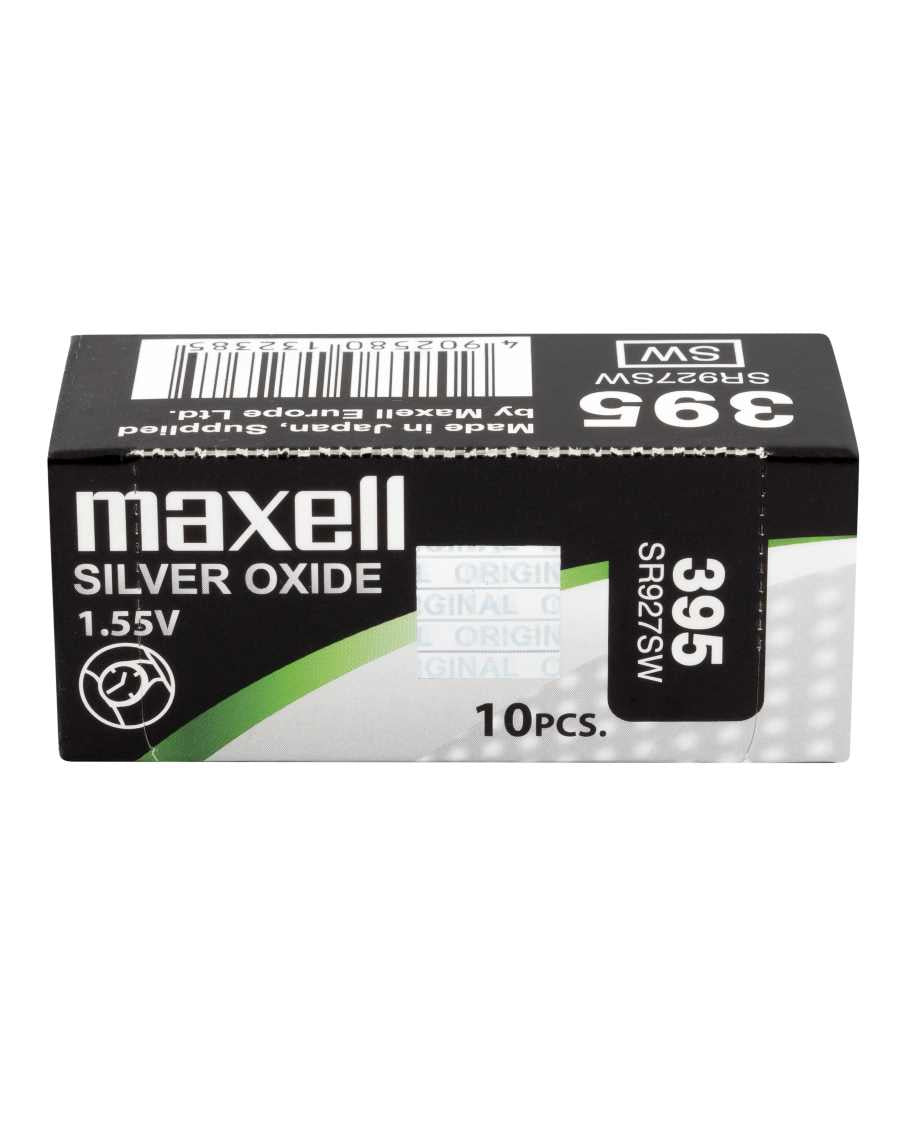 Maxell Knopfzellen SR927SW, Silberoxid, 1,55 V – 10 Stk.