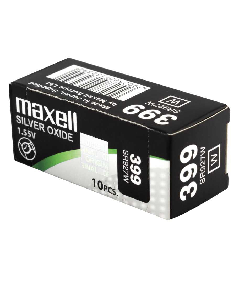 Maxell Knopfzellen SR927W, Silberoxid, 1,55 V – 10 Stk.