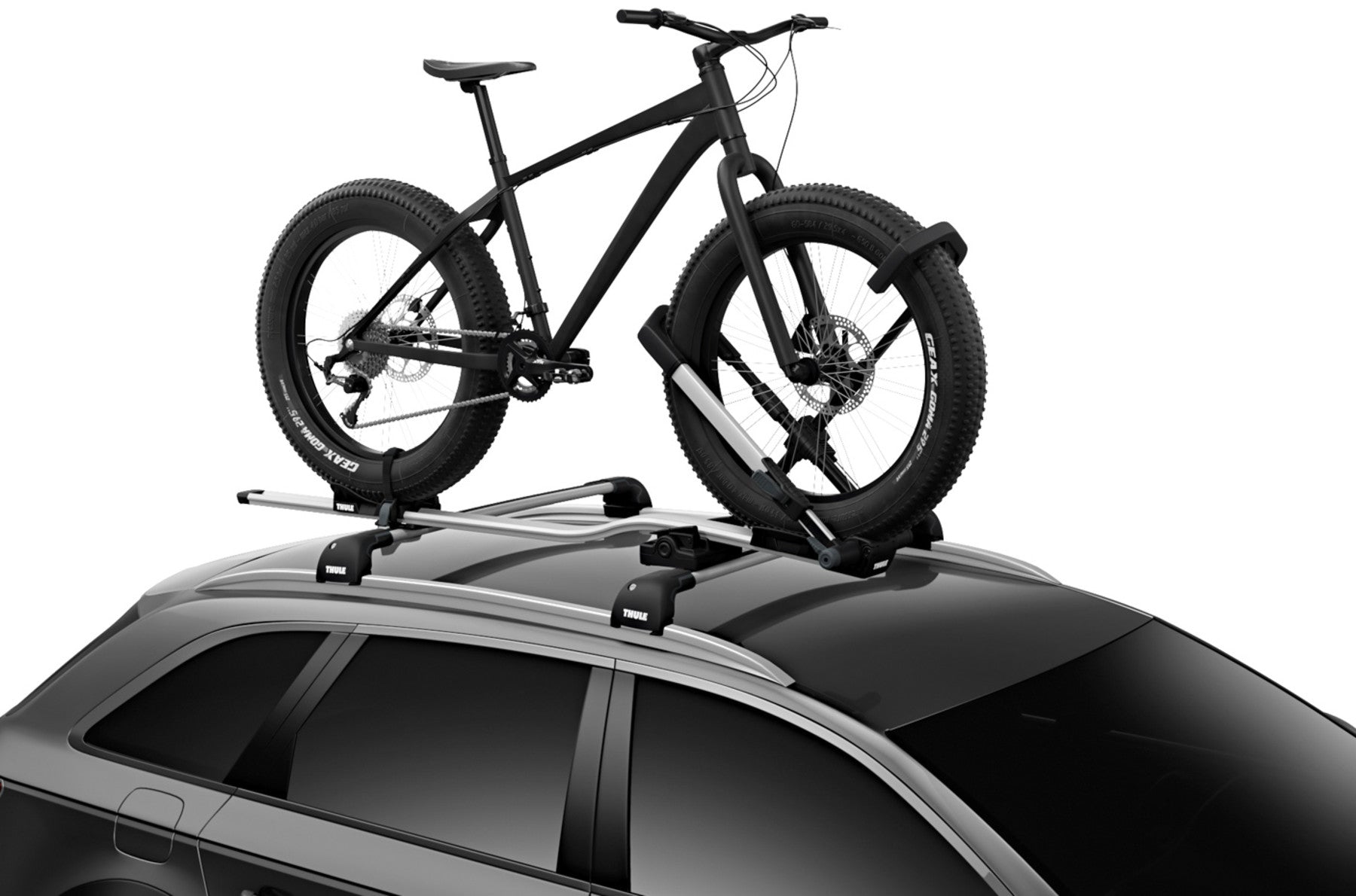 Thule Fahrradträger UpRide (Dachhalterung) – für 1 Fahrrad, Reifen bis 29" – bis 20 kg – aluminium, schwarz