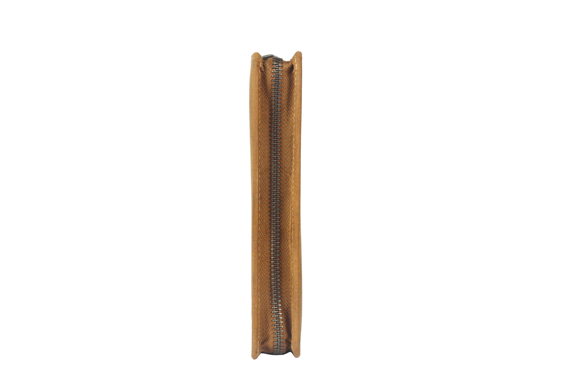 Alpenleder Etui, leer – braun/hellbraun – Wildleder