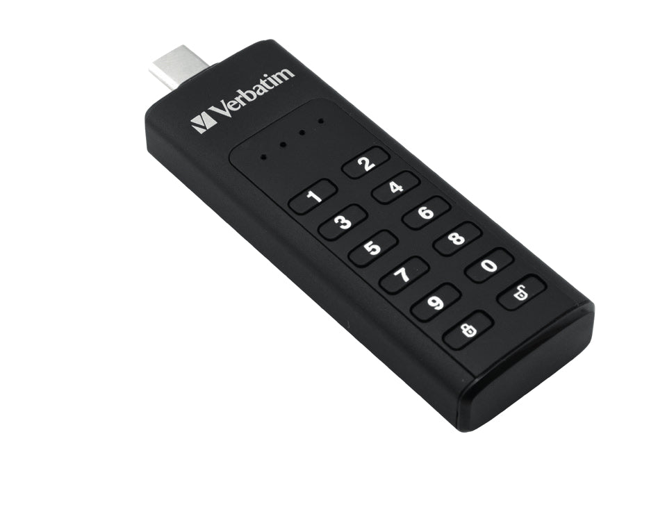Verbatim Keypad Secure USB-Stick 128 GB – USB-A USB 3.2 Gen 1, AES-256, PIN-geschützt
