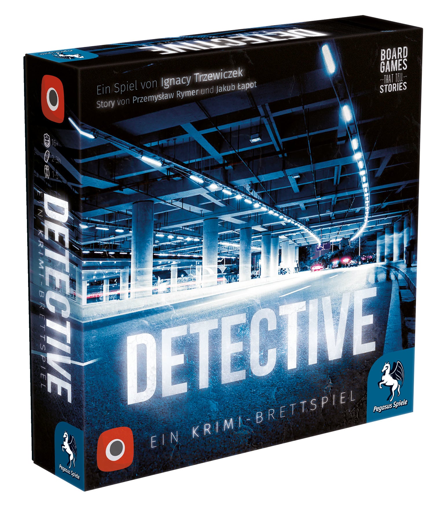 Pegasus Detective – Brettspiel, 1–5 Spieler, ab 16 Jahren, 120–180 Min., DE