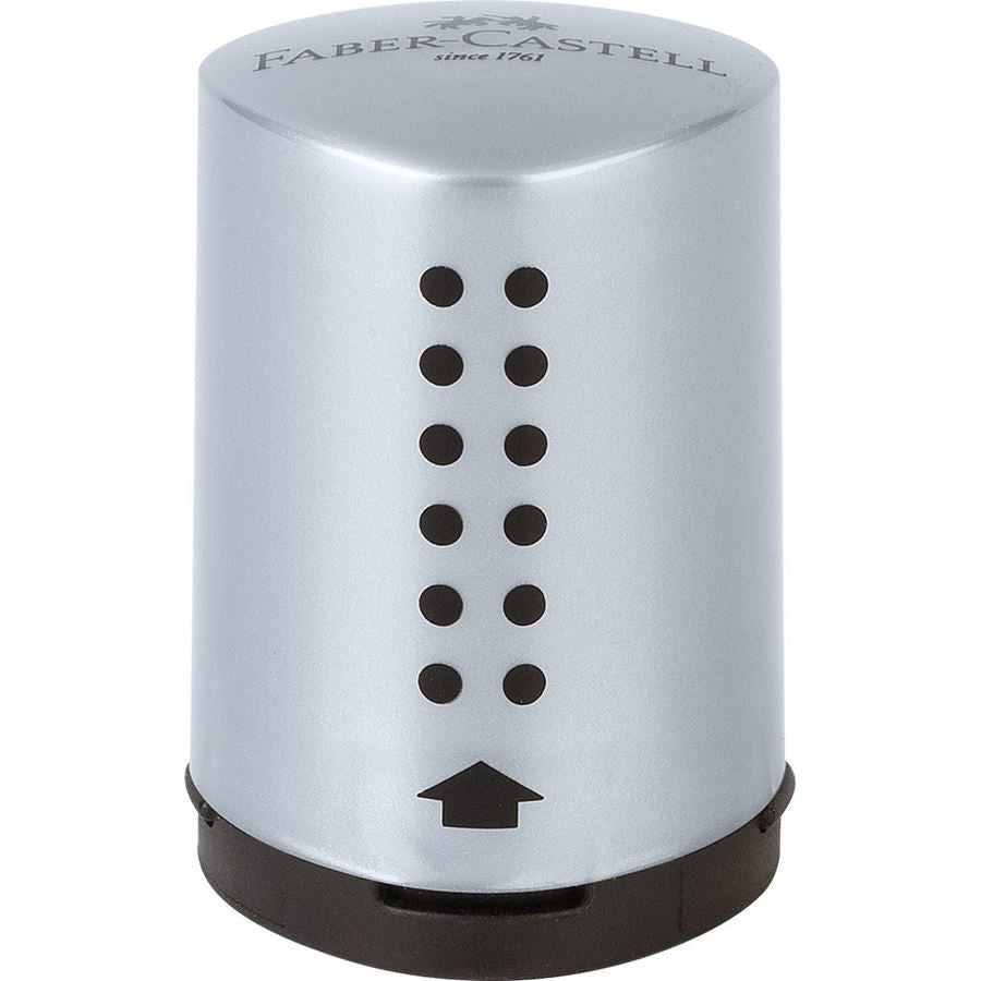 Faber-Castell Spitzer – manuell, schwarz, silber, 183700