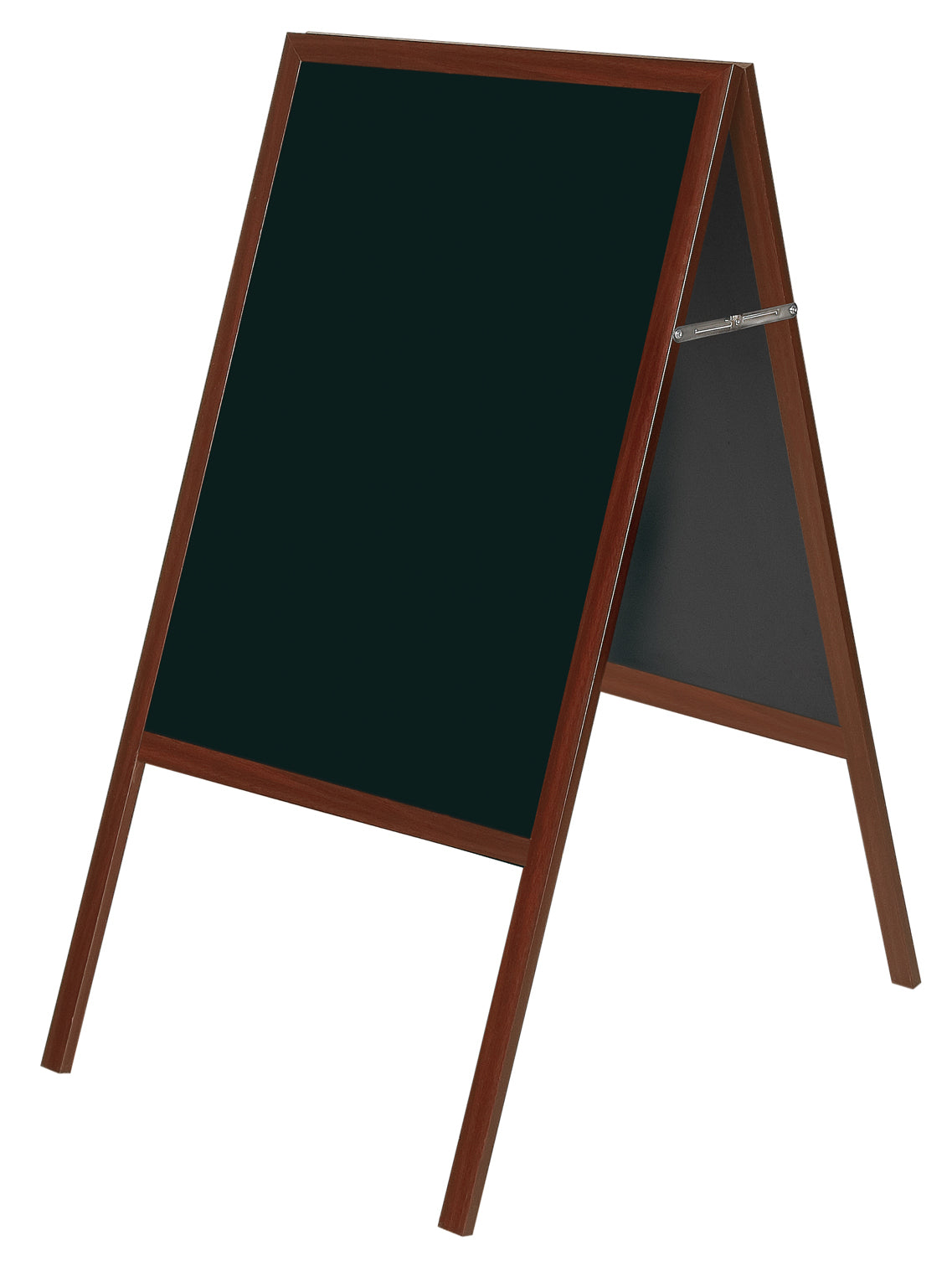 Bi-Office Kundenstopper – 600 × 1'200 mm – Kreideoberfläche, Kirschholzrahmen – für Kreide & Kreidemarker