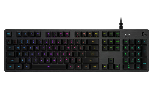 Logitech G G512 Carbon – Gaming-Tastatur – Mechanisch (GX Brown), RGB – Kabelgebunden, USB – QWERTY (IT)