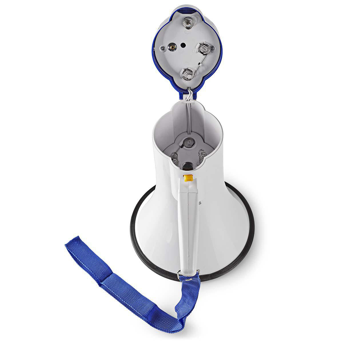 Nedis Megaphon – Party-Lautsprecher – 10 W, 115 dB, 250 m, Batteriebetrieb, Weiss