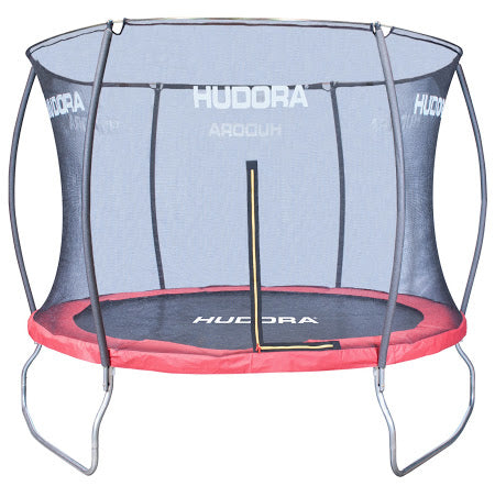HUDORA Trampolin über der Erde – Ø 300 cm – 100 kg Belastbarkeit, Sicherheitsnetz, 60 Federn – Stahl