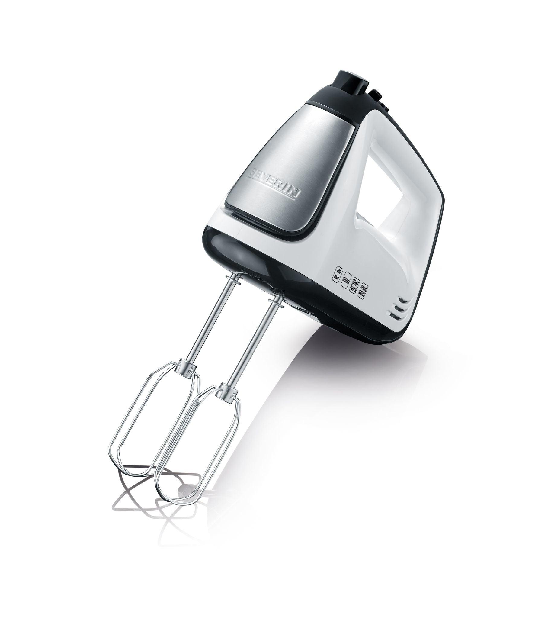 Severin Handmixer HM 3830 – 400 W, 5 Stufen, Kneten & Mixen – Weiss