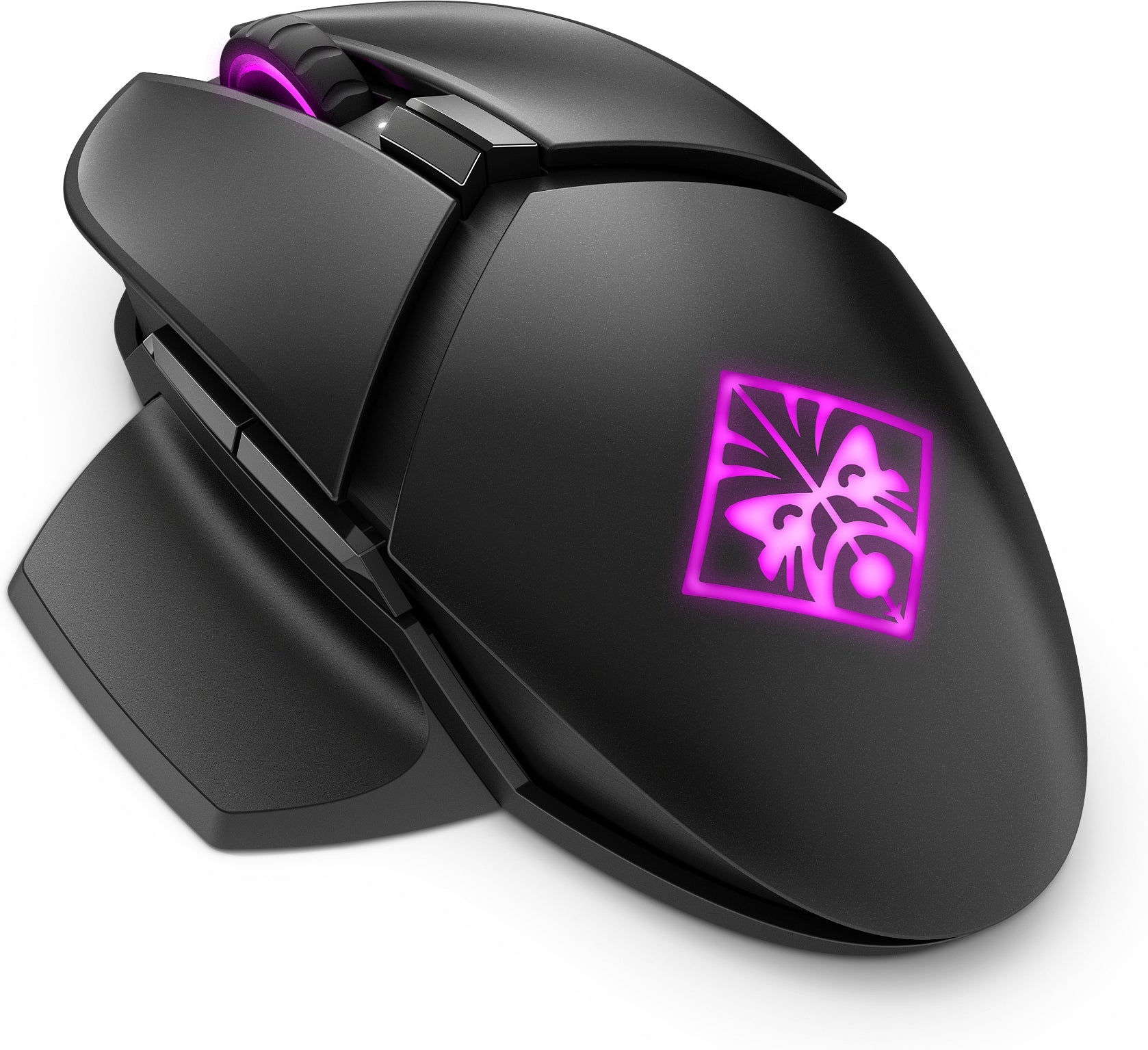 HP OMEN Photon – Gaming-Maus – Kabellos (Bluetooth/2,4 GHz), 16000 DPI, beidhändig, Schwarz
