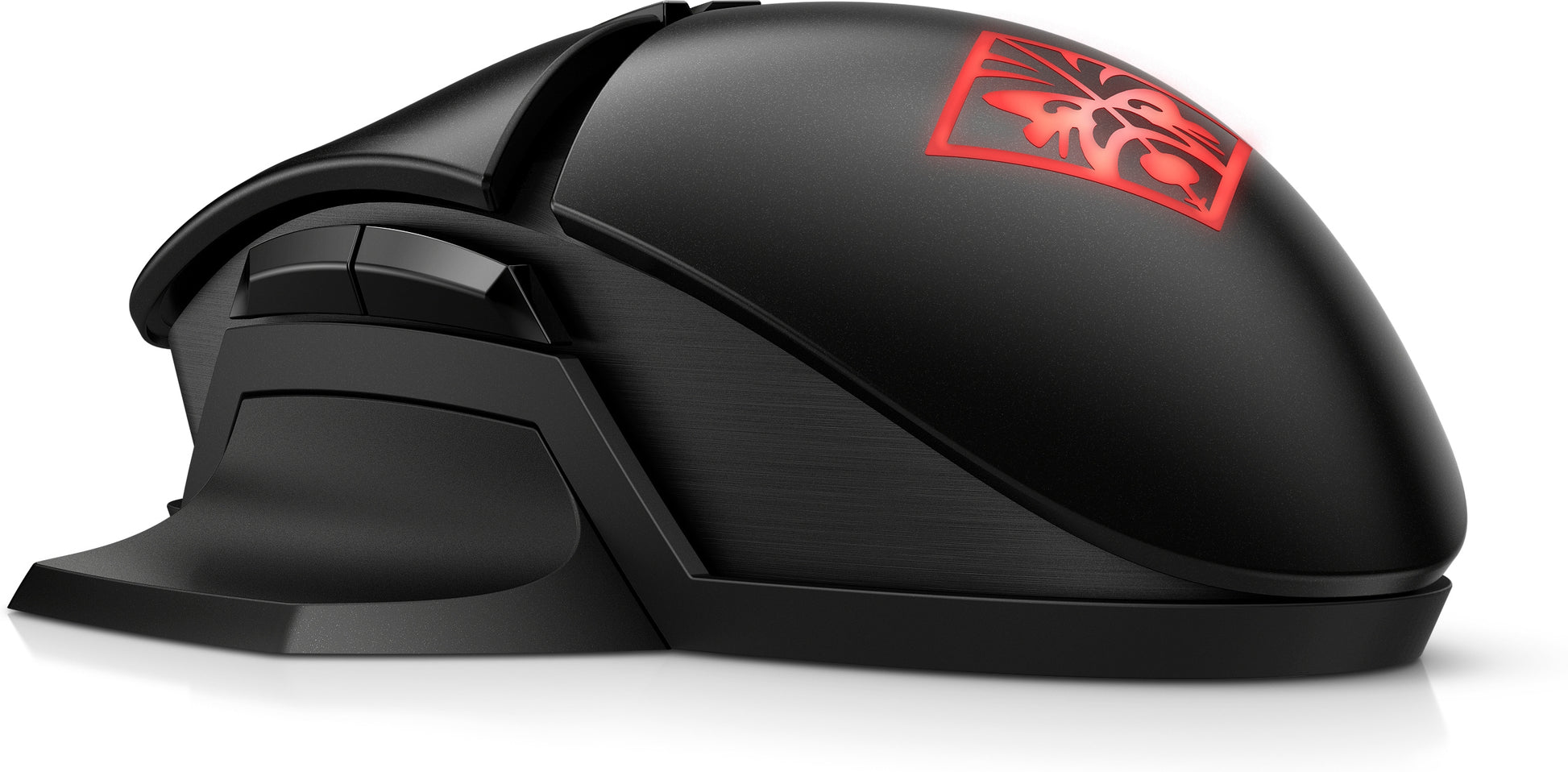 HP OMEN Photon – Gaming-Maus – Kabellos (Bluetooth/2,4 GHz), 16000 DPI, beidhändig, Schwarz