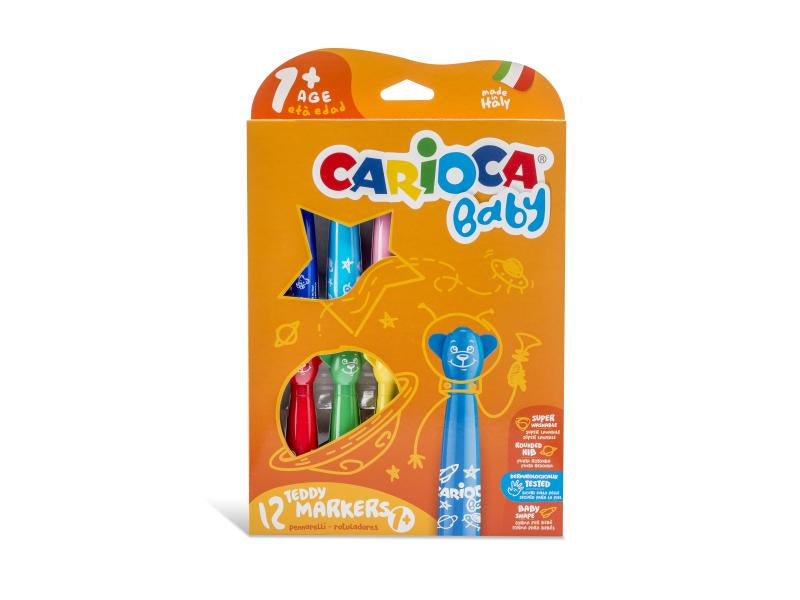 Carioca Filzstifte Teddy Markers Baby, 12 Farben