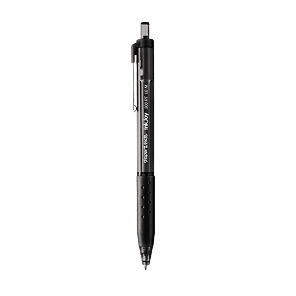 Papermate InkJoy 300 RT Kugelschreiber – 8er Pack, Schwarz, Spitze 1,0 mm, Druck, Kunststoff, nachfüllbar