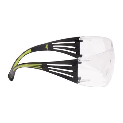 3M Schutzbrille, SecureFit 401 – Schwarz/Grau, Transparent, Antibeschlag, Kratzfest, 20 Stück