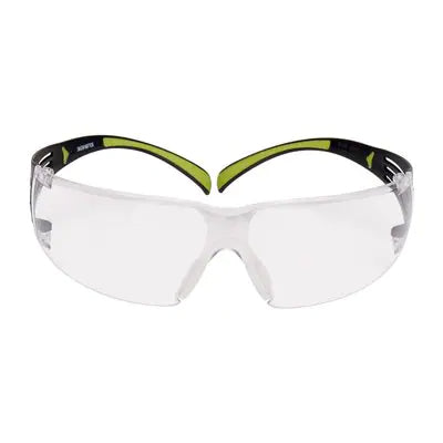 3M Schutzbrille, SecureFit 401 – Schwarz/Grau, Transparent, Antibeschlag, Kratzfest, 20 Stück
